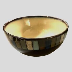 Sanoma Vallejo 6" Bowl Soup Cereal Mosaic Stripe Vitroceramic Discontinued